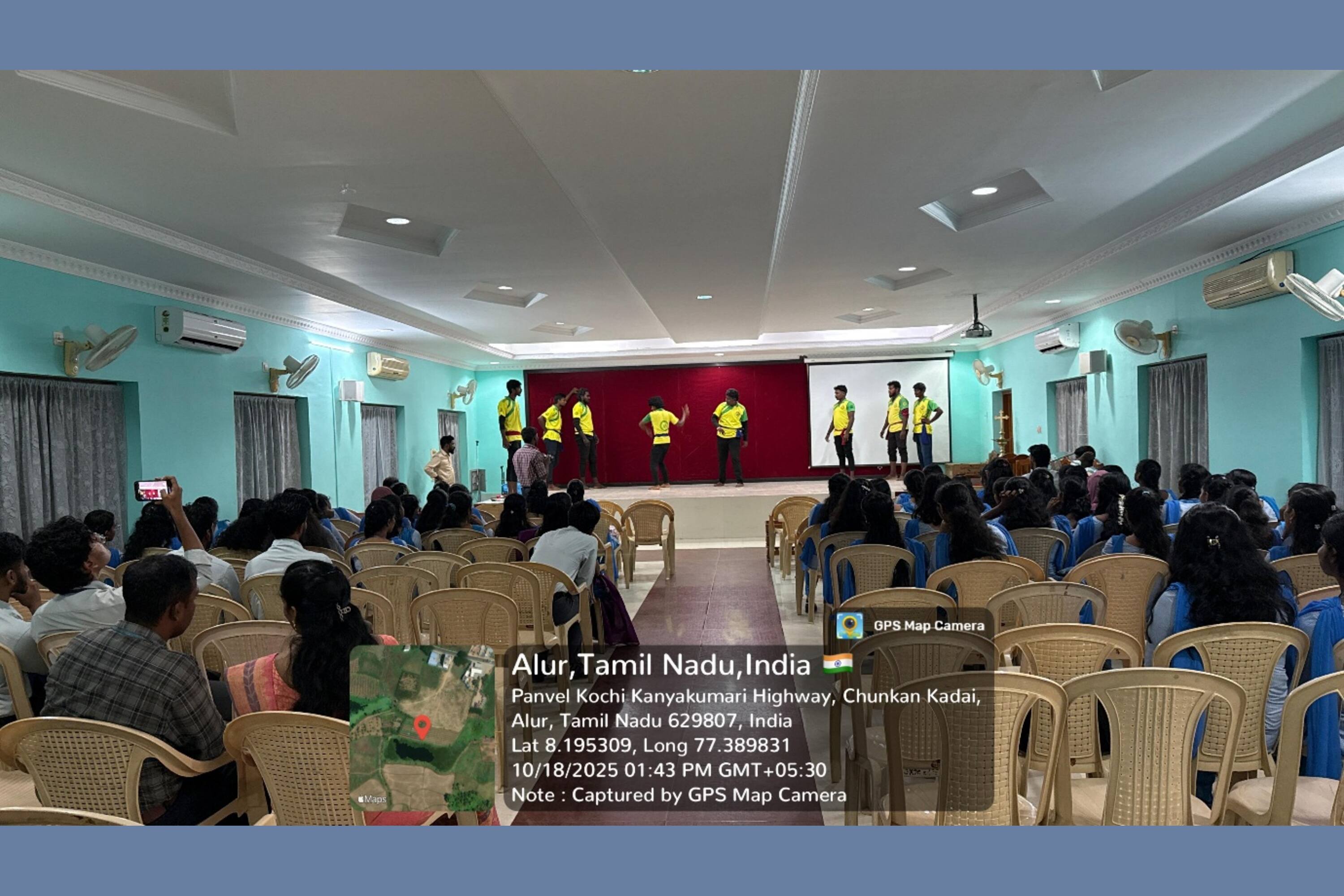 A training focused on self-defence techniques and Tamil traditional martial arts conducted by “Thai Kazham” from Lemuria Academy